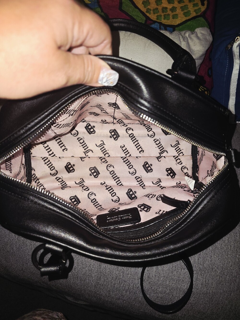 Juicy Couture Black Satchel Handbag - Picture 8 of 11
